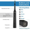 Electric Toothbrush, Sonic Rechargeable Eletronic Toothbrushes for Adults